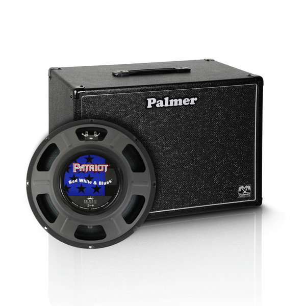 Palmer 1 x 12" Eminence Red, White and Blues Speaker Cabinet, 8 Ohms