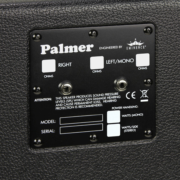 Palmer 2 x 12 Empty Guitar Cabinet, Open Back