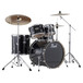 Pearl EXX705 Export 20'' Fusion Drum Kit, Jet Black