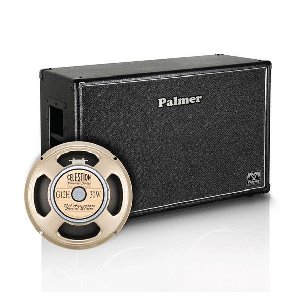 Palmer 2 x 12" Celestion G12H Anniversary Speaker Cabinet, Open Back