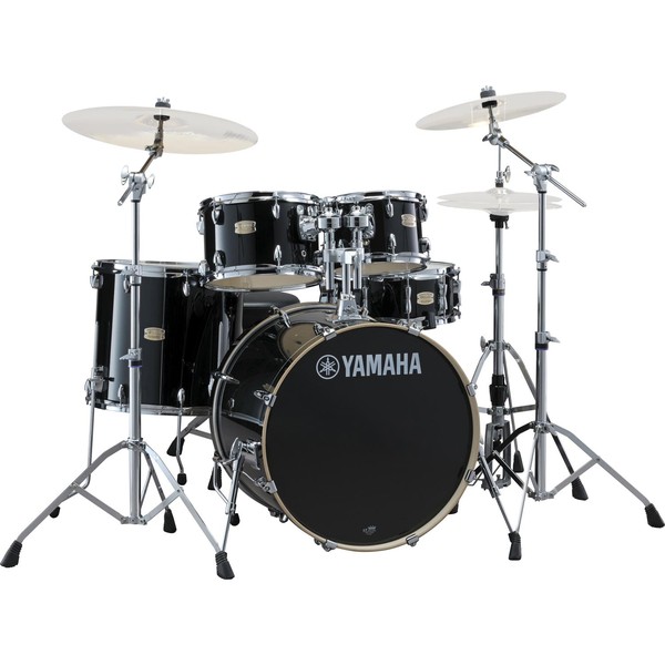 Yamaha Stage Custom Birch 22'' 5 Piece Drum Kit, Raven Black