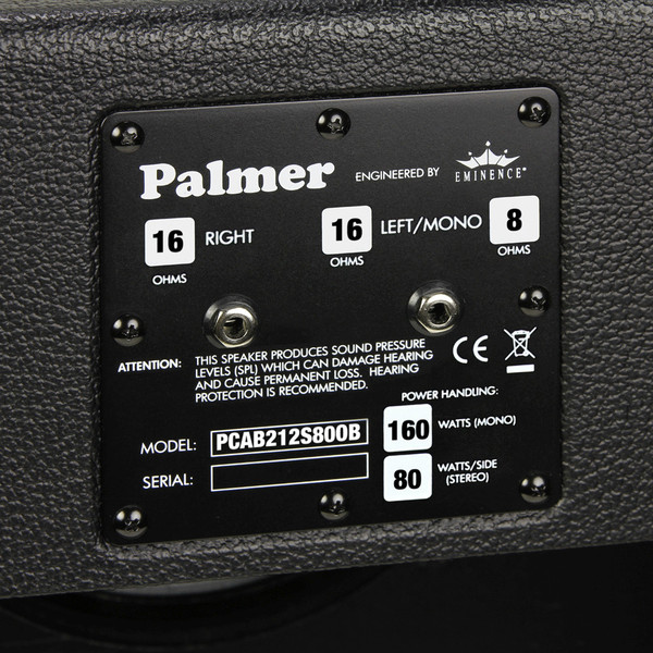 Palmer 2 x 12" Celestion Seventy 80 Speaker Cabinet, Open Back