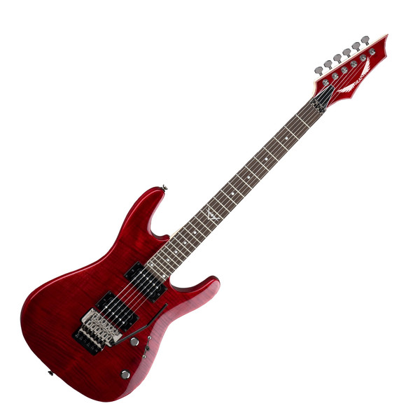 Dean Custom 350F Floyd Rose Electric Guitar, Trans Red