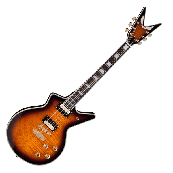 Dean Cadillac 1980 Flamed Top Electric Guitar, Trans Brazilia