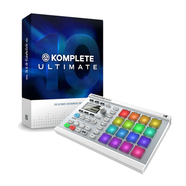 Native Instruments Maschine Mikro MK2, biały z Komplete 10 Ult