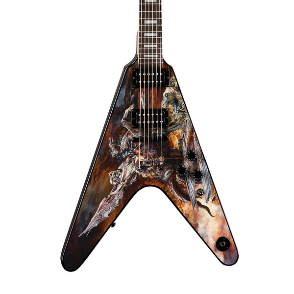 Dean Eric Peterson Hunter V Electric Guitar, Hunter Graphic