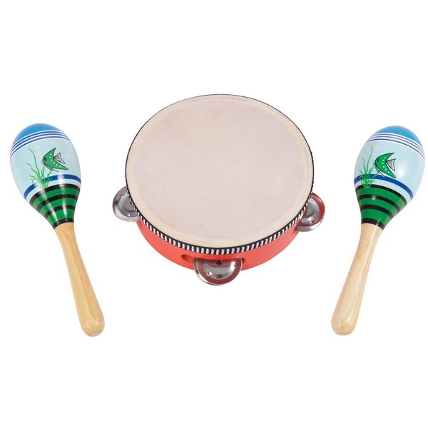 Performance Percussion PK15 Music Box, Tambourine and Maracas