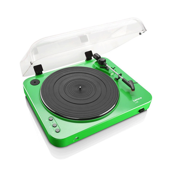 Lenco L-85 Turntable with USB Direct Recording, Green