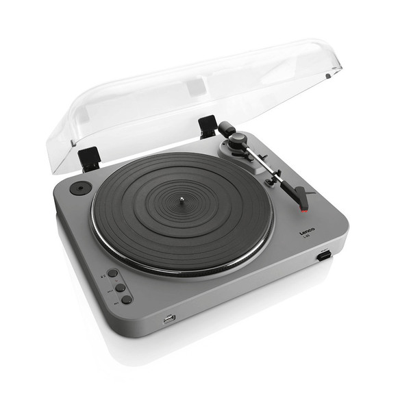 Lenco L-85 Turntable with USB Direct Recording, Grey