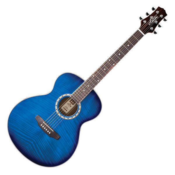 Ashton SL29 Acoustic Guitar, Transparent Blue Burst