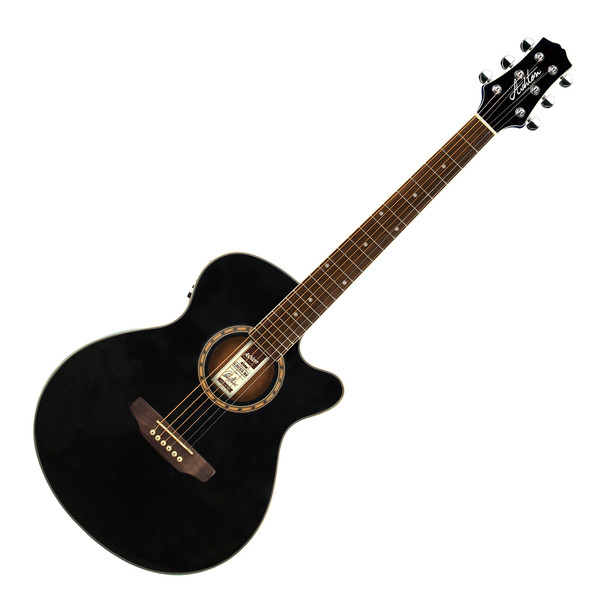 Ashton SL29CEQ Electro Acoustic Guitar, Black