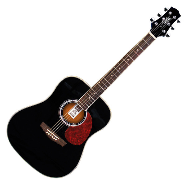 Ashton D24 Dreadnought Acoustic Guitar, Black