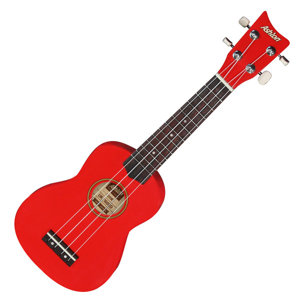 Ashton UKE160 Soprano Ukulele, Red