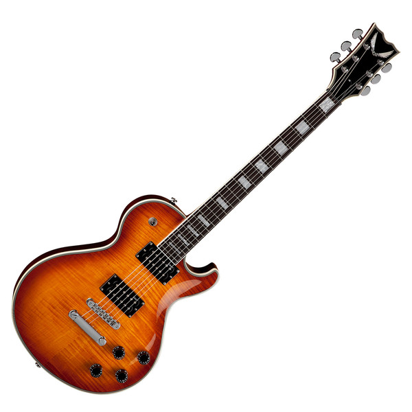 Dean Thoroughbred Deluxe Electric Guitar, Trans Amber