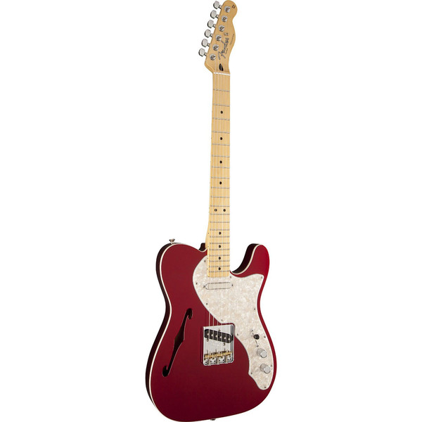 DISC Fender FSR Deluxe Telecaster Thinline, MN, Candy Apple Red at