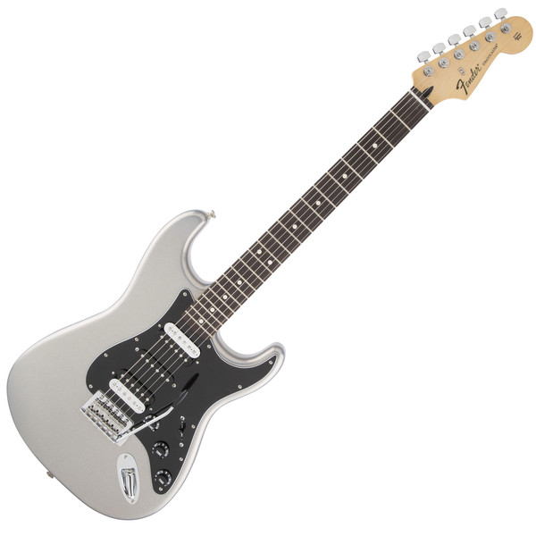 Fender Standard Strat HSH Electric Guitar, Ghost Silver