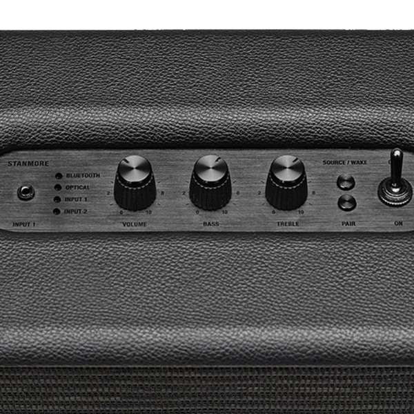 DISC Marshall Stanmore Stereo Hi-Fi Speaker, Pitch Black at Gear4music