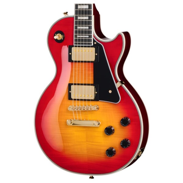 Epiphone Les Paul Custom Figured Inspired by Gibson, Heritage Cherry Sunburst - body
