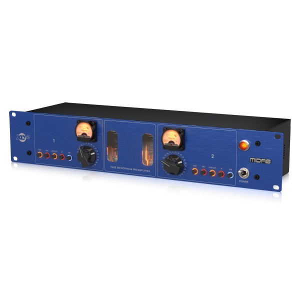 Midas XL4-2 2-Channel Vacuum Tube Microphone Pre-Amp, Right Angle