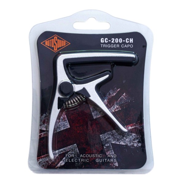 Rotosound GC200 Curved Capo, Chrome - Pack