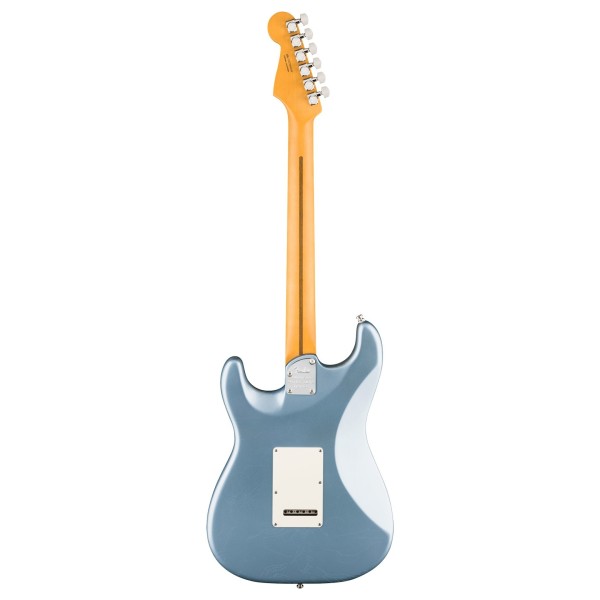 Fender American Ultra Luxe '60s Stratocaster, Maple Fingerboard, Ice Blue Metallic - back