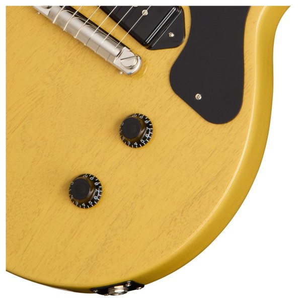 Gibson Les Paul Junior Double Cut, TV Yellow - controls