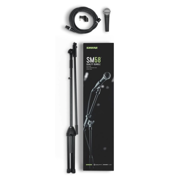 Shure SM58 Dynamic Vocal Mic with Premium Stand and Cable