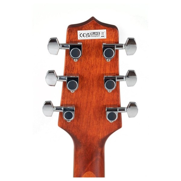 Takamine GLN11E NS NEX Electro Acoustic, Natural Satin - Headstock Back