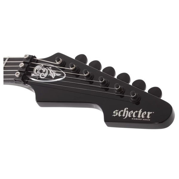 Schecter Avenger FR Przym Palladium GBLK - headstock