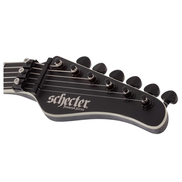 Schecter PT FR-S SLS Elite Evil Twin, Satin Black - headstock