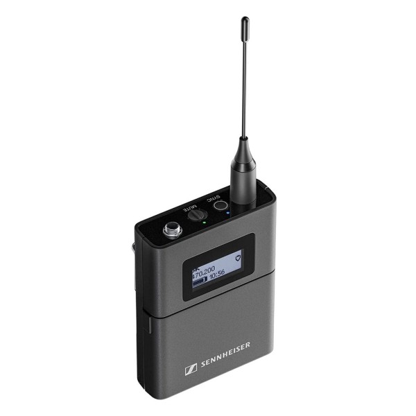 Sennheiser EW-DX SK Wireless Bodypack Transmitter with 3-Pin Connector, U1/5 Band, Angle Top