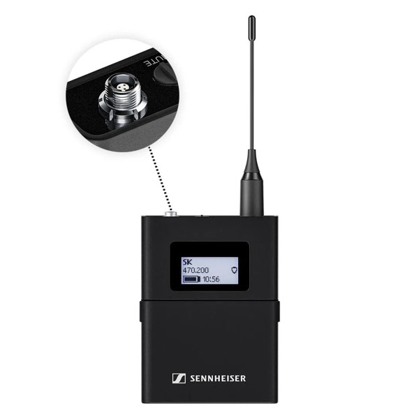 Sennheiser EW-DX SK Wireless Bodypack Transmitter with 3-Pin Connector, U1/5 Band, Connector