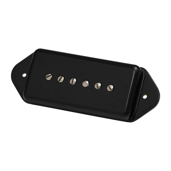 Gibson P-90 Dogear Underwound Alnico III Pickup, Black - Angled