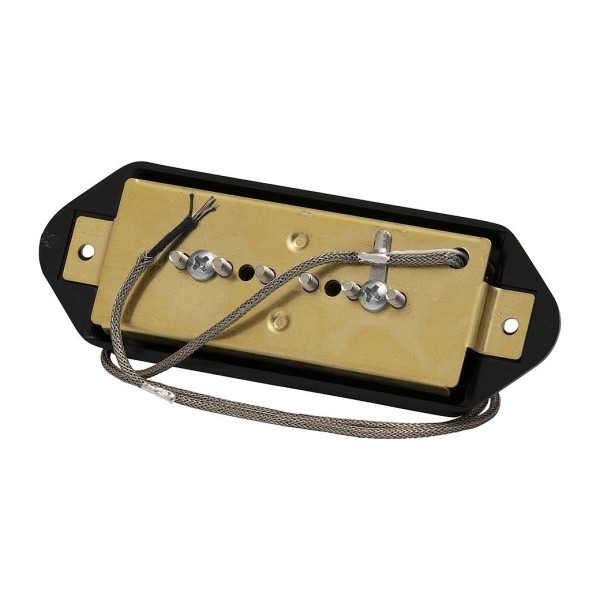 P-90 Dogear Underwound Pickup, Black - Rear
