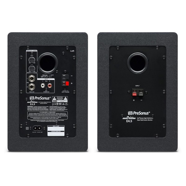 Presonus Eris E4.5 Studio Monitors - Rear