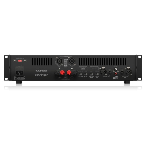 Behringer KM400 Power Amp with ATR, Rear