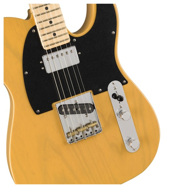 Fender Limited Edition American Performer Telecaster Hum, Maple Fingerboard, Butterscotch Blonde - hardware