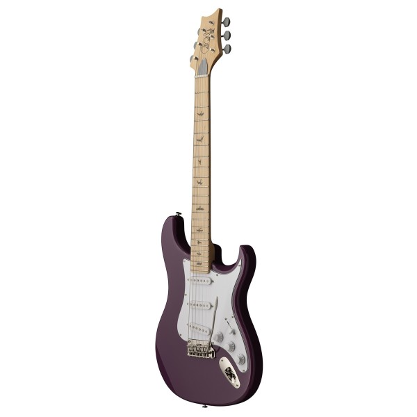 PRS SE Silver Sky MN, Summit Purple (2026) - side view