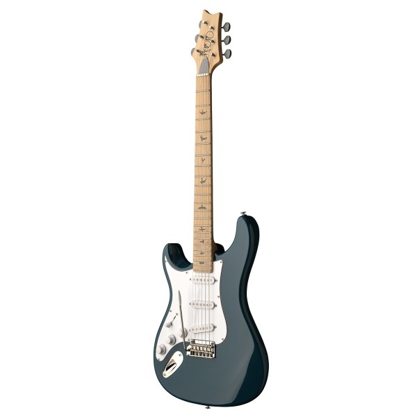 PRS SE Silver Sky Left Handed MN, Nylon Blue (2026) - side view