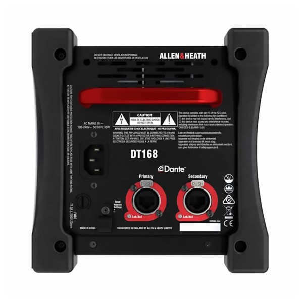 Allen & Heath DT168 - 16 In/8 Out - Digital Stagebox/Dante Interface, Dante