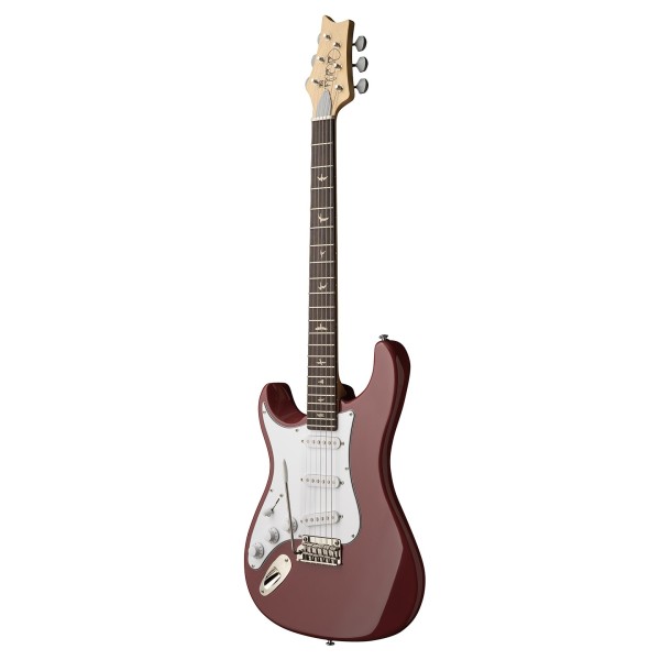 PRS SE Silver Sky Left-Handed, Derby Red (2026) - side view