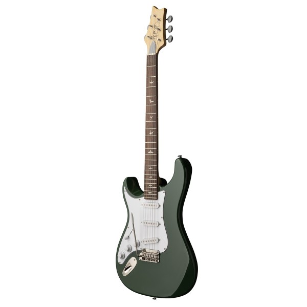 PRS SE Silver Sky Left-Handed, Laurel Green (2026) - side view