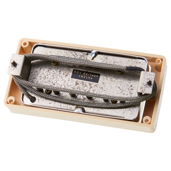 Gibson 1959 Humbucker Collectors Series 3, Double Vintage White with Aged Nickel Covers - back of bridge pickup