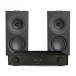 KEF Concerto Meta Speakers & Arcam A5+ Integrated Amplifier, Black