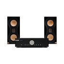 Musical Fidelity M6si Amplifier & Monitor Audio Studio 89 Bookshelf Speakers Hi-Fi Bundle, Black
