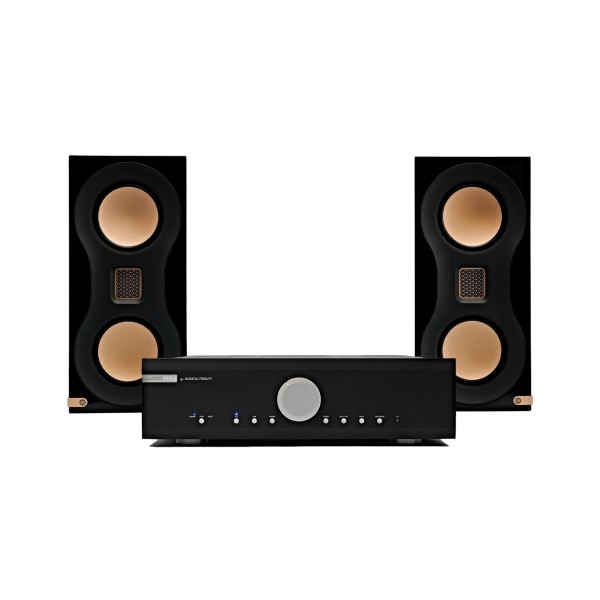 Musical Fidelity M6si Amplifier & Monitor Audio Studio 89 Bookshelf Speakers Hi-Fi Bundle, Black main 