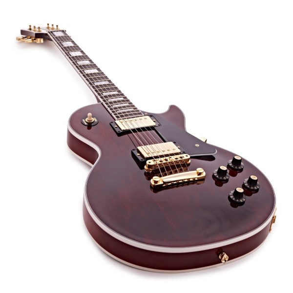 Gibson Les Paul Custom 70s, Wine Red - angled shot