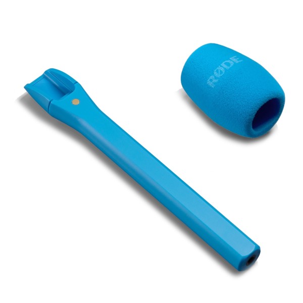 Rode Interview Micro for Wireless Micro, Blue - Angled Flat