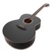 Jumbo Left Handed Acoustic Guitar & Accessory Pack by Gear4music, Black