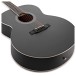 Jumbo Left Handed Acoustic Guitar & Accessory Pack by Gear4music, Black